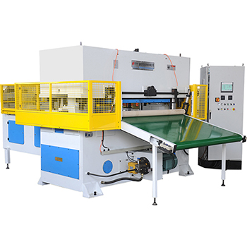 Automatic stepping hot press molding production line